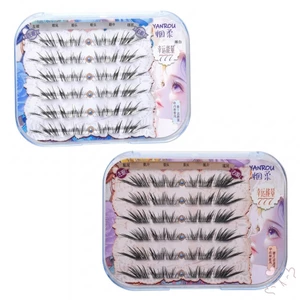 Lông mi giả màu trắng bạc C Curl Soft Fiber Trang điểm tự nhiên Nối mi
