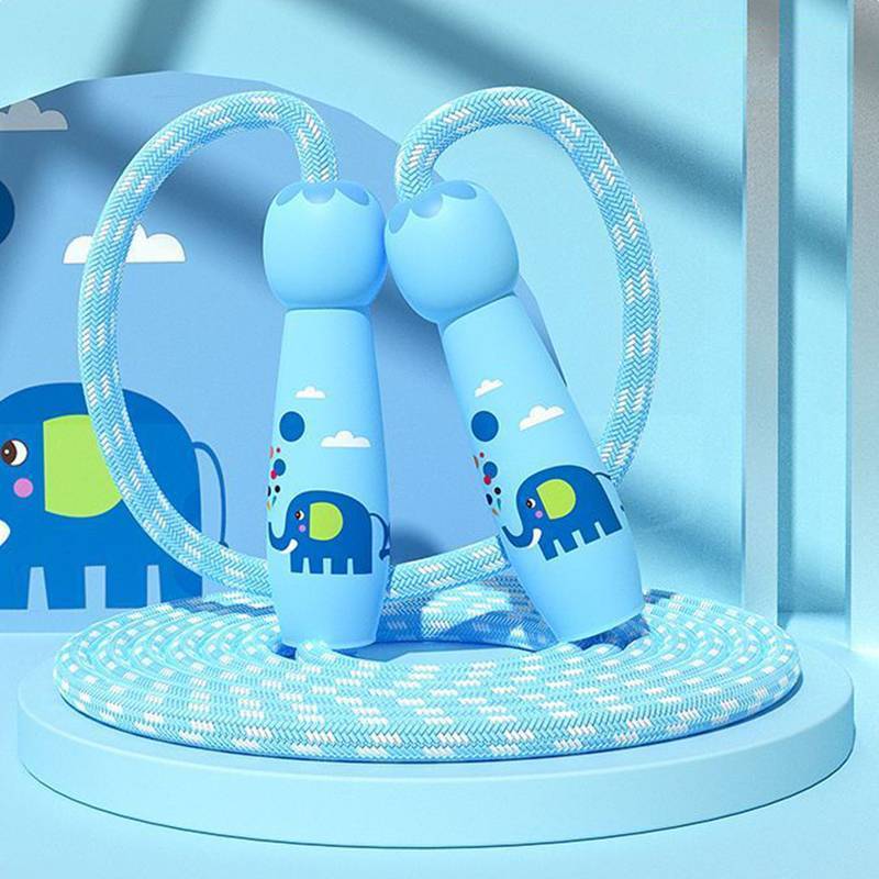 QIUWU 2.8M Hoạt Hình Huấn Luyện Nhảy Dây Tập Thể Dục Cho Trẻ Em Nhảy Dây Cotton Dây Nhảy Có Thể Điều Chỉnh Ban Đầu.