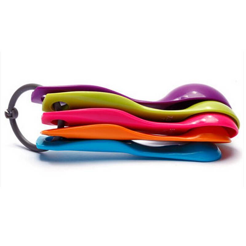 JCSYFAC 5PC Phong Cách Nhà Bếp Colourworks Đo Thìa Thìa Cốc Nướng Dụng Cụ Bộ Mới