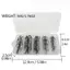 Bộ Móc Treble Câu Cá 50 Hộp Thép Carbon Cao Sắc Nét Mạnh Cho Nhựa Mồi Mềm Câu Cá Mới