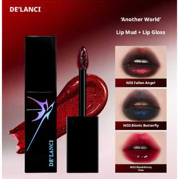 DE 'LANCI Another World Lipstick Lipstick Lipstick Black Lip Blue Flashing Lip Gloss Gothic Dung tích lớn Lip Glaze 9g