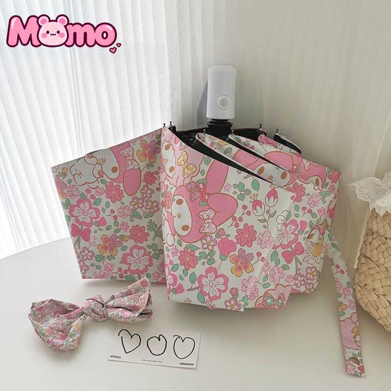 My Melody họa tiết hoạt hình dễ thương chống nắng và bảo vệ mưa ô trẻ em