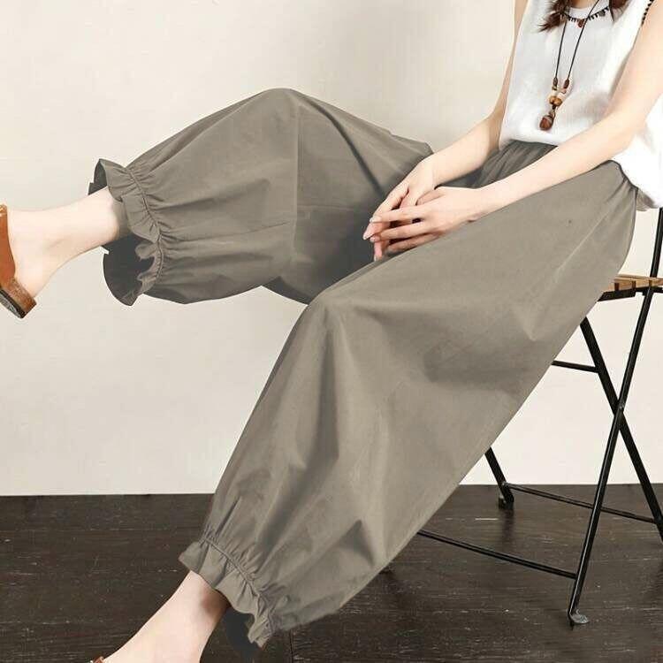 [Giảm giá có hạn trong thời gian] Quần nữ Bud Bloomers Mùa hè mỏng Phong cách 2026 Bán chạy Loose Slimmer Look Thoáng khí Kem chống nắng mắt cá chân @ -
