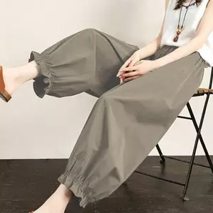 Quần nữ Bud Bloomers Mùa hè mỏng Phong cách 2026 Bán chạy Loose Slimmer Look Thoáng khí Kem chống nắng mắt cá chân @ -