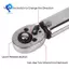 Dụng cụ sửa chữa ô tô 19-110N. M Có Thể Điều Chỉnh Vuông Ổ Cờ Lê Có Thể Đảo Ngược Ratchet Chìa Khóa 3 / 8 Inch Chính Xác Mô-men Xoắn Cờ Lê Preset