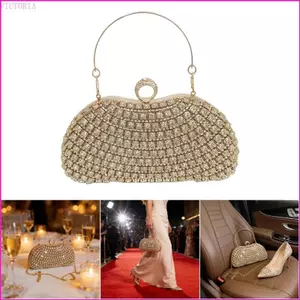VIC Shimmering Kim Cương Giả Trang Trí Túi Đeo Ngang Nhẹ Túi Đeo Vai Nội Thất Rộng Rãi Cho Bữa Tối Lễ Kỷ Niệm