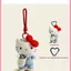 Mặt dây chuyền sang trọng Hello Kitty dễ thương có ba lô và khóa trái tim