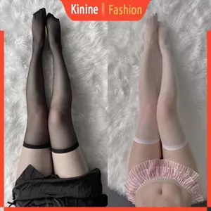 KIN Màu Trơn Giữ Ấm Chân Dễ Thương Nữ Mùa Hè Co Giãn Mặc Ống Sling Chân Bao