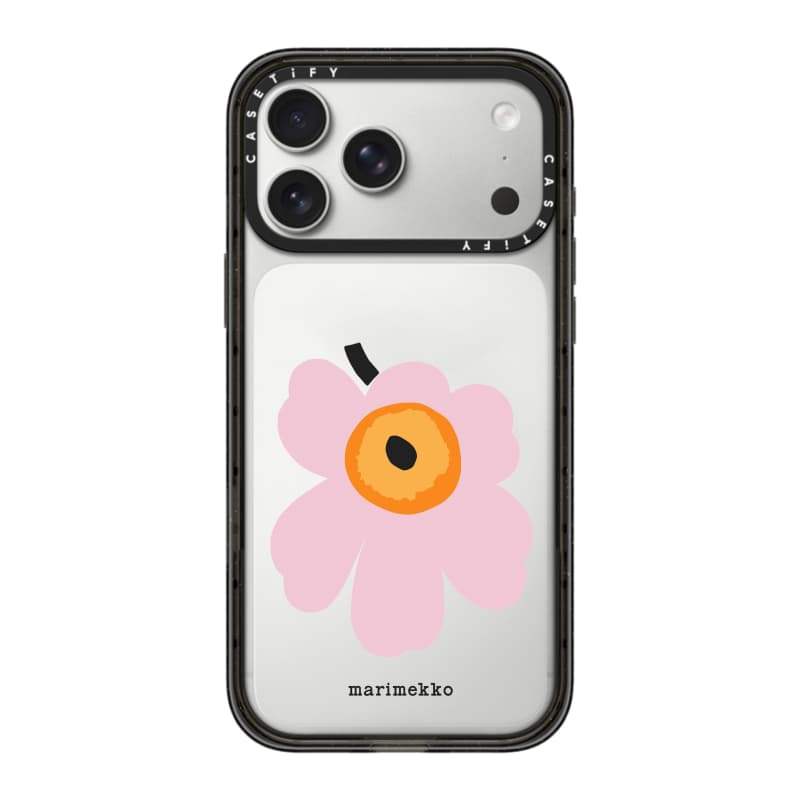 CASECASE X Marimekko Unikko Ốp lưng màu đen / xanh da trời / hồng Bộ sưu tập kẹo Fizz Màu sắc rõ ràng cứng từ tính Vỏ tác động cho Apple IPhone 13 14 15 16 17Pro Max Plus Có hộp