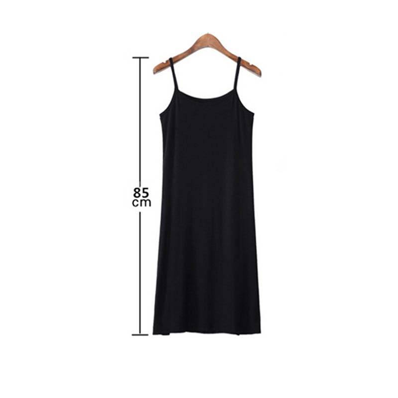 HFSHY Nữ Màu Trơn Đầm Camisole Spaghetti Dây Dài Tank Top Slip Mini Dress VN