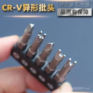 Mũi tuốc nơ vít hình đặc biệt 6,35mm Mới Ba điểm bên trong Phillips hình chữ U Y Ya Ổ cắm tam giác xương cá Thiết bị điện 9DRX