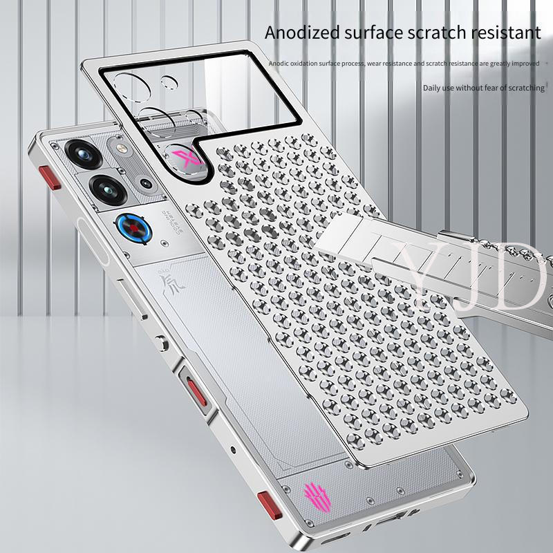 Ốp Lưng Cho Redmagic 11 Pro 11Pro + Khung Kim Loại Kim Loại Rỗng Mặt Sau Tản Nhiệt Chống Rơi Vỏ Điện Thoại