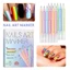 Cinna 12 Miếng Bút Vẽ Acrylic Bút Móng Tay Bộ Nghệ Thuật Và Thiết Kế Độ Chính Xác Điểm Mực Sấy Nhanh Sử Dụng Thực Tế