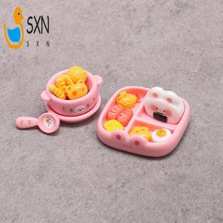 Bộ đồ chơi hộp cơm trưa hoạt hình Mini - Quả cơm nhỏ Mô phỏng thực phẩm cho trẻ em Nhà chơi