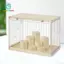Gamchiano Hộp trưng bày hình trong suốt Hộp sắp xếp chống bụi cho búp bê thu nhỏ và trưng bày các bức tượng nhỏ