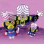 HK1 The Powerpuff Girls Công chúa Morbucks Mojo Jojo Nhân vật phản diện dễ thương Túi búp bê sang trọng Charm plushie KH1