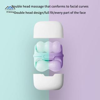 ELBBKG Con lăn đá đôi cho mặt bọng mắt Đau nửa đầu Giảm đau và chấn thương nhỏ Mặt Con lăn Massage lạnh Chăm sóc da mới