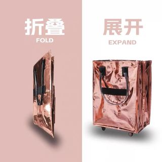 Túi Haoken hulken có giá trị cao Kích thước S Vải dày hai lớp Cách nhiệt chống thấm nước Túi mua sắm dây kéo dung tích lớn Nâng cấp Bánh xe im lặng Túi Duffel 20 * 34 * 5 #T2846