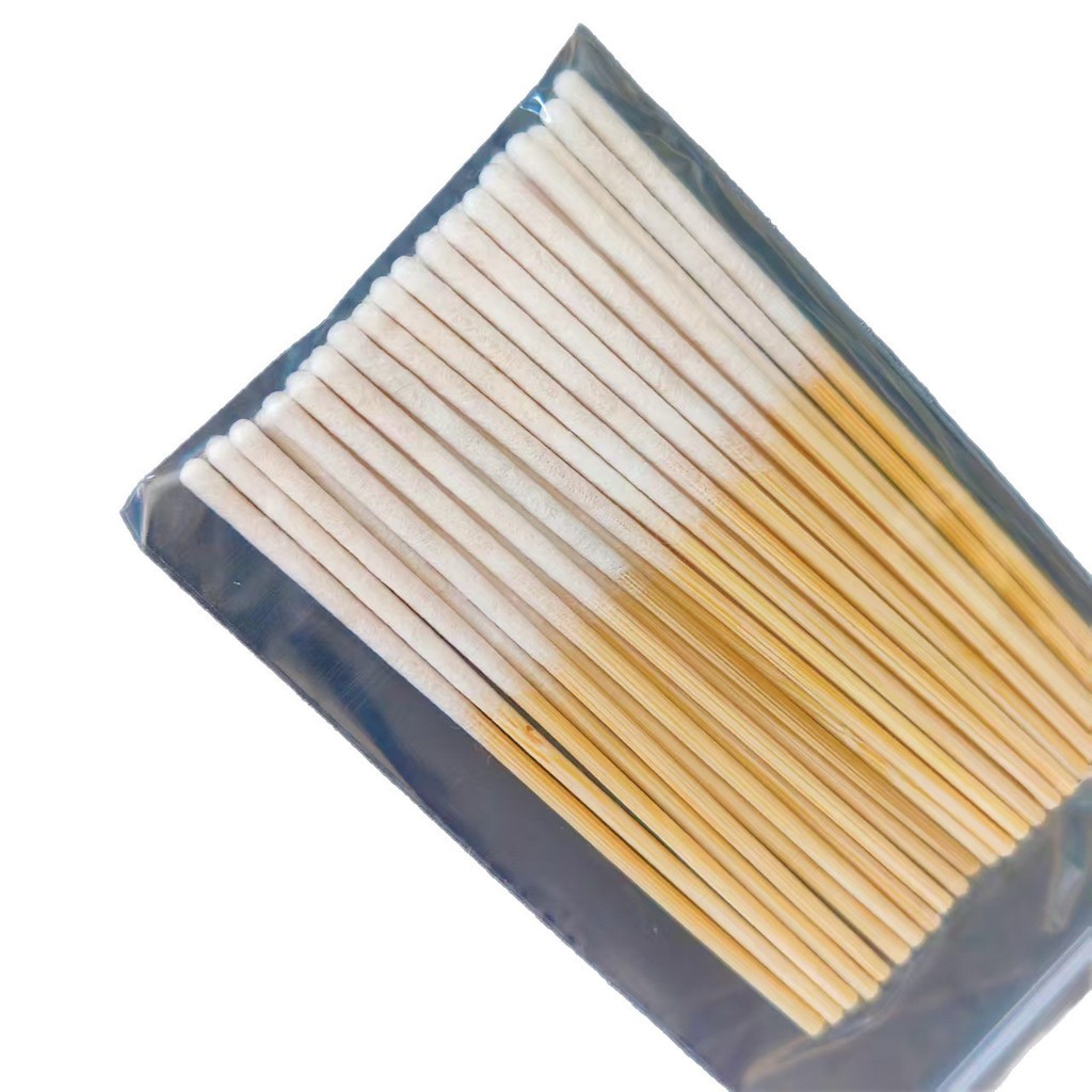Dùng Một Lần 8cm Bảo Trì Trang Điểm Bông Lỏng Sửa Chữa Bông Lỏng Swabs Thẩm Mỹ Viện Chuyên Dụng Dài Tẩy Trang Ứng Dụng Bông Lỏng PYD