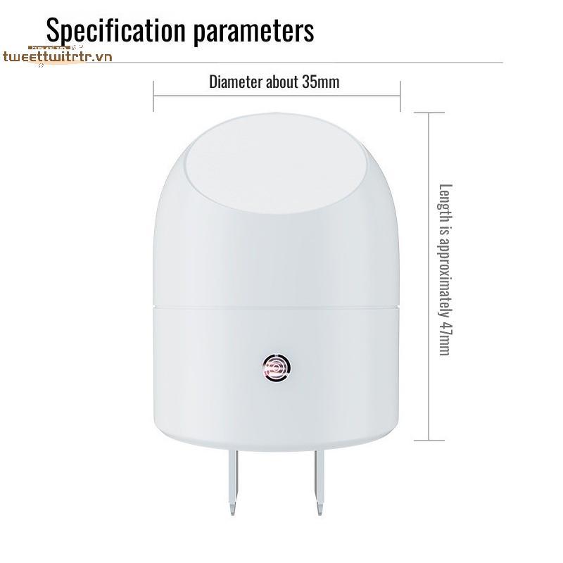 TRTR 360° Đèn Ngủ LED Cảm Biến Ánh Sáng Mềm Mại Cho Bé Ăn Bảo Vệ Mắt Tiết Kiệm Năng Lượng Đèn Học Đọc Sách Hành Lang VN