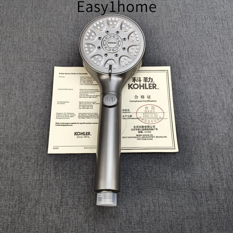 Đầu vòi sen KOHLER mới, tăng áp lực, tiết kiệm nước, đầu vòi sen cầm tay có chức năng dừng nước, đầu vòi sen TOTO, đầu v