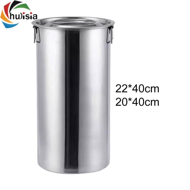 Xô inox có nắp và tay cầm đôi, vòi sữa, bình đựng đồ uống, thùng đựng đồ uống. Đa năng, chắc chắn, dễ làm sạch, lý tưởng cho thịt nướng