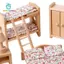 Gamchiano Nhà Búp Bê Bằng Gỗ Thu Nhỏ Bộ Nội Thất Nhà Búp Bê Trang Trí Quà Tặng Giáng Sinh Cảnh Cuộc Sống Đạo Cụ Sở Thích Thủ Công Cho Trẻ Tập Đi 3 + Bé Trai Trẻ Em