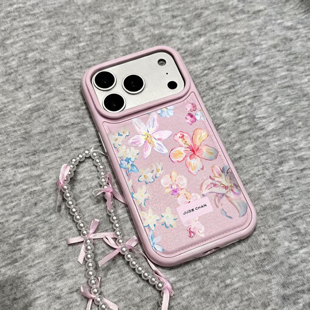 Ốp lưng iPhone họa tiết hoa xinh cho iPhone 17/16 Pro Max/15/14/13/12