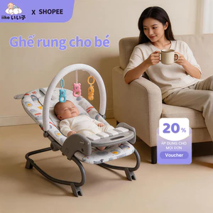 iiko Ghế Nằm Rung Cho Bé Đa Năng Cho Trẻ Sơ Sinh Ru Ngủ Tự Động