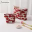 Cheenm Mới Retro Nghệ Thuật Nấm Jacquard Túi Trang Điểm, Túi Ly Hợp Nữ, Túi Vuông Dây Kéo, Túi Vệ Sinh VN
