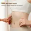 < Honeyba > Lược Massage đầu bằng đồng Gua Sha Tay cầm bằng gỗ dài chắc chắn Bàn chải mát xa điểm kinh tuyến bền bỉ Công cụ SPA Gua Sha của Trung Quốc Đẹp
