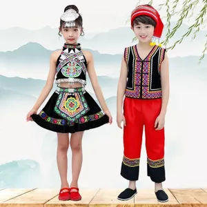 💕Chỗ💕 Trẻ Em Thai Công Chúa Trang Phục Quần Áo Bé Gái 3-12 Tuổi Váy Mới Lạ Sân Khấu Liên Hợp Quốc