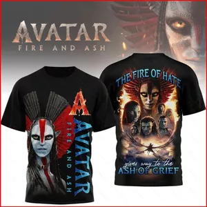 YB1 Avatar 3 Fire and Ash comdorable Áo thun Varang Jake Sully anime tay ngắn áo thun BY1