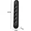 Dải nguồn CATMALLER88, Ổ cắm phích cắm EU sạc nhanh 2500W 2.1A, Tiêu chuẩn Châu Âu bền bỉ 3 cổng USB Dây nối dài 2m Ổ cắm AC Sạc thiết bị hàng ngày nhiều bất ngờ