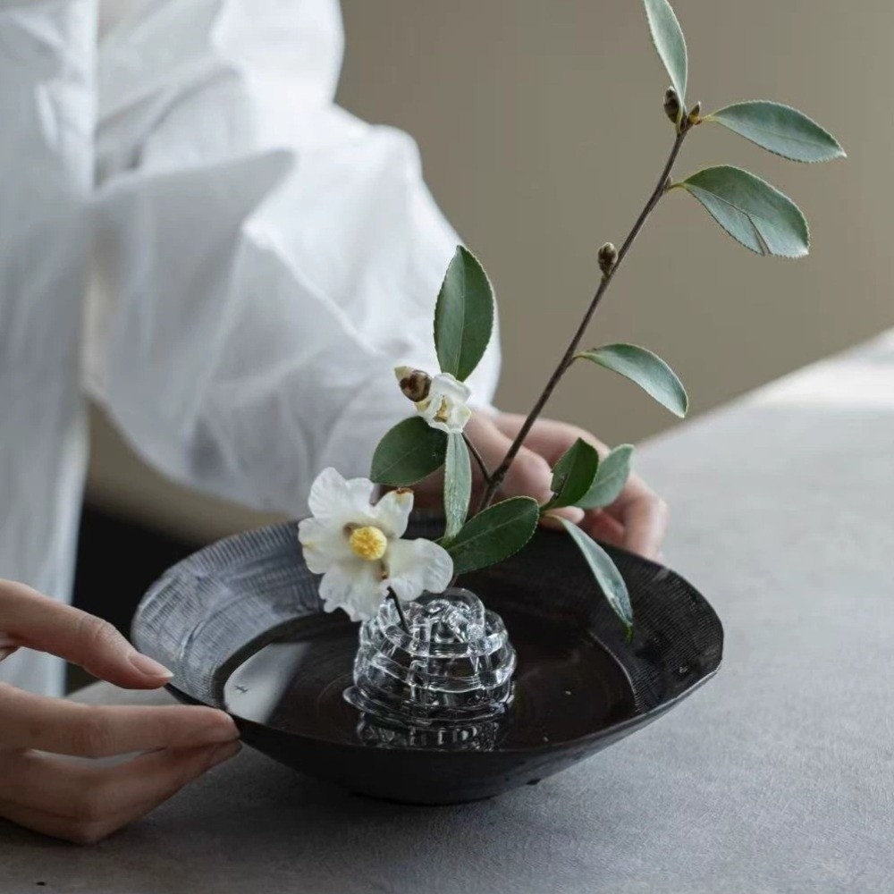 Bình nghệ thuật thủ công ASEGAID, Bình thủy tinh độc đáo thiết kế lấy cảm hứng từ Zen, Bình hoa thủy canh tối giản trong suốt sáng tạo Trang trí nội thất