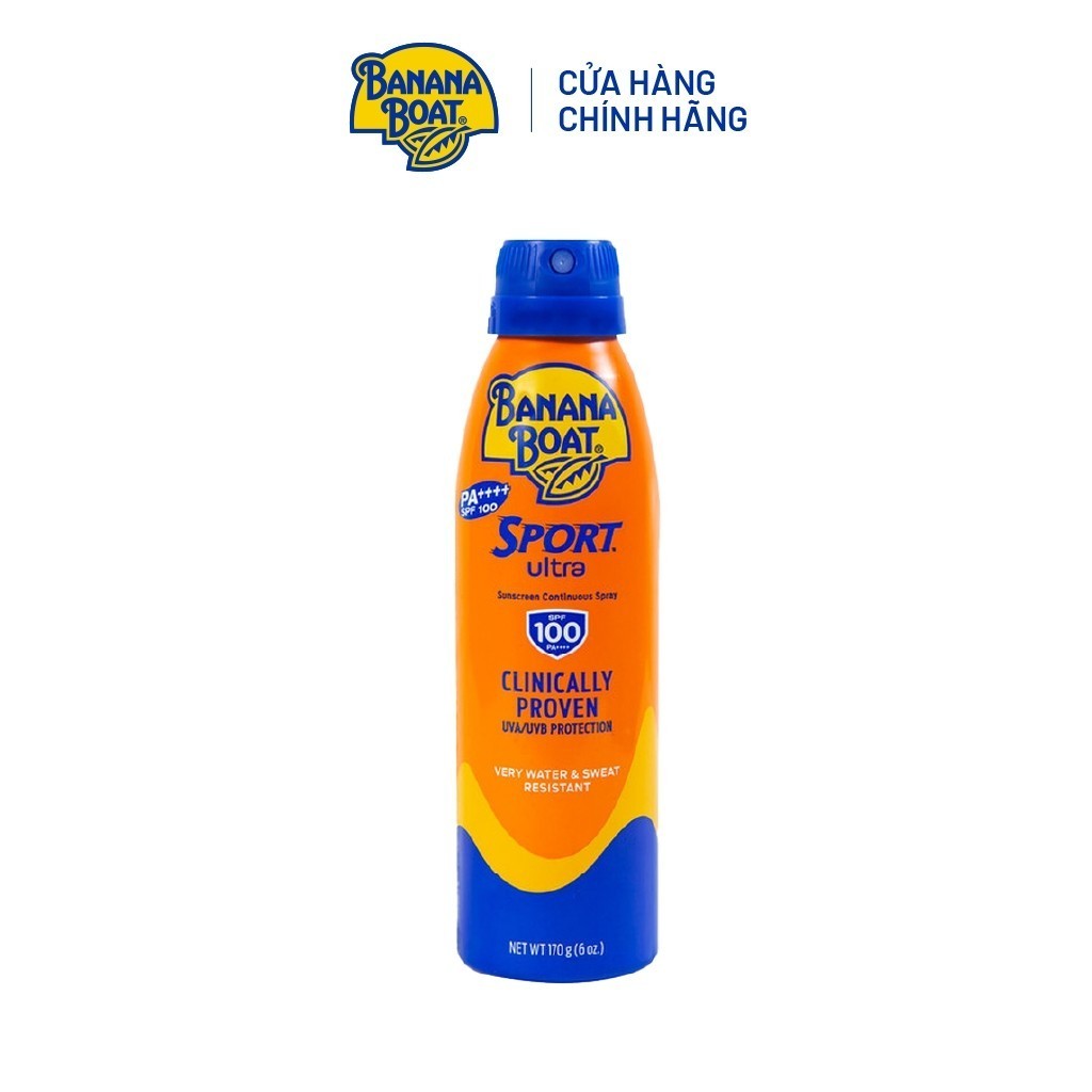Chống Nắng Thể Thao Banana Boat Dạng Xịt Sport Ultra Spray - SPF65/170g