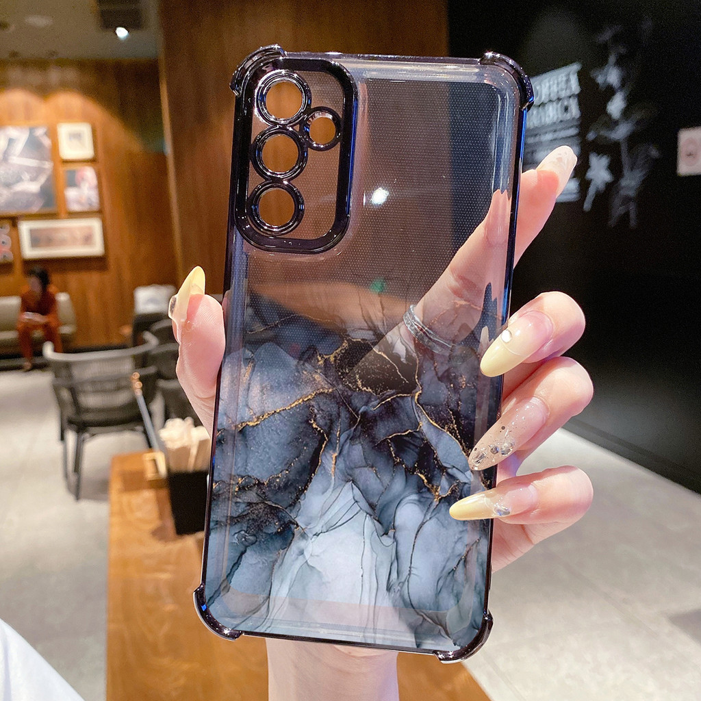 Tương thích với Samsung Galaxy A17 A07 A15 A05 A35 A55 A14 A34 A56 A36 A06 A16 Màu Gradient Tranh Mạ Trong Suốt Vỏ Chống Rơi