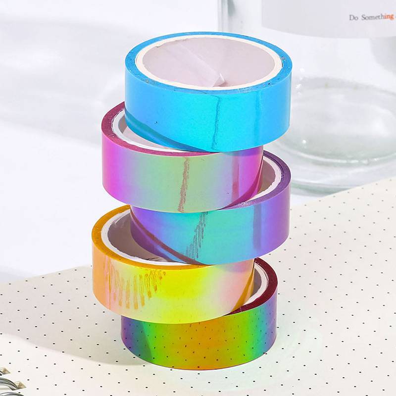 [Mar-T] 500cm Holographic RG Prismatic Glitter Tape Hoops Sti Rhythmic Gymnastics Ring Trang trí Thiết bị tập thể dục DIY Scrapbooking