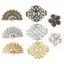 100 Chiếc Hoa Filigree DIY Phụ Kiện Kim Loại Thủ Công Đầu Nối Để Làm Đồ Trang Sức Mới