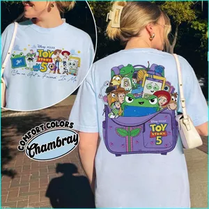 SY3 Câu Chuyện Đồ Chơi 2 Mặt 5 Màu Thoải Mái Áo Thun Youve Got A Friend In Me Tee Woody Etch Lenny Mr Spell YS3