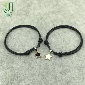 2 Cái / bộ Vòng Tay Cặp Đôi Thời Trang Dây Ngôi Sao Trái Tim Mặt Dây Chuyền Vòng Tay Dành Cho Nữ Người Yêu Đôi Vòng Tay Trang Sức Quà Tặng