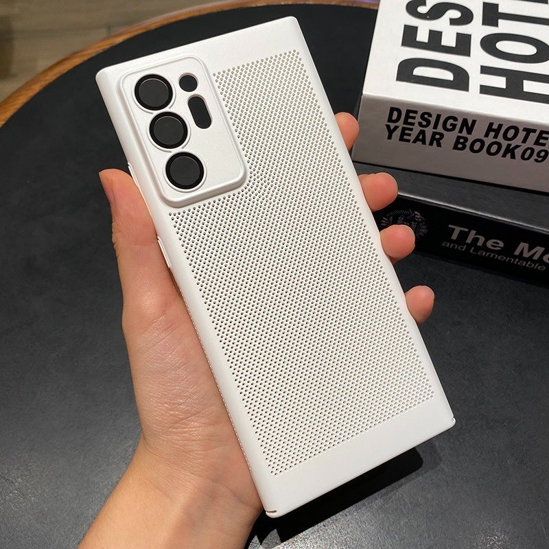 Mimi Bán Chạy Cho Samsung S26 S25 S24 S23 S22 Plus / Siêu Tổ Ong Lưới Tản Nhiệt Vỏ Điện Thoại Siêu Mỏng Chống Rơi Kính Bảo Vệ Ống Kính