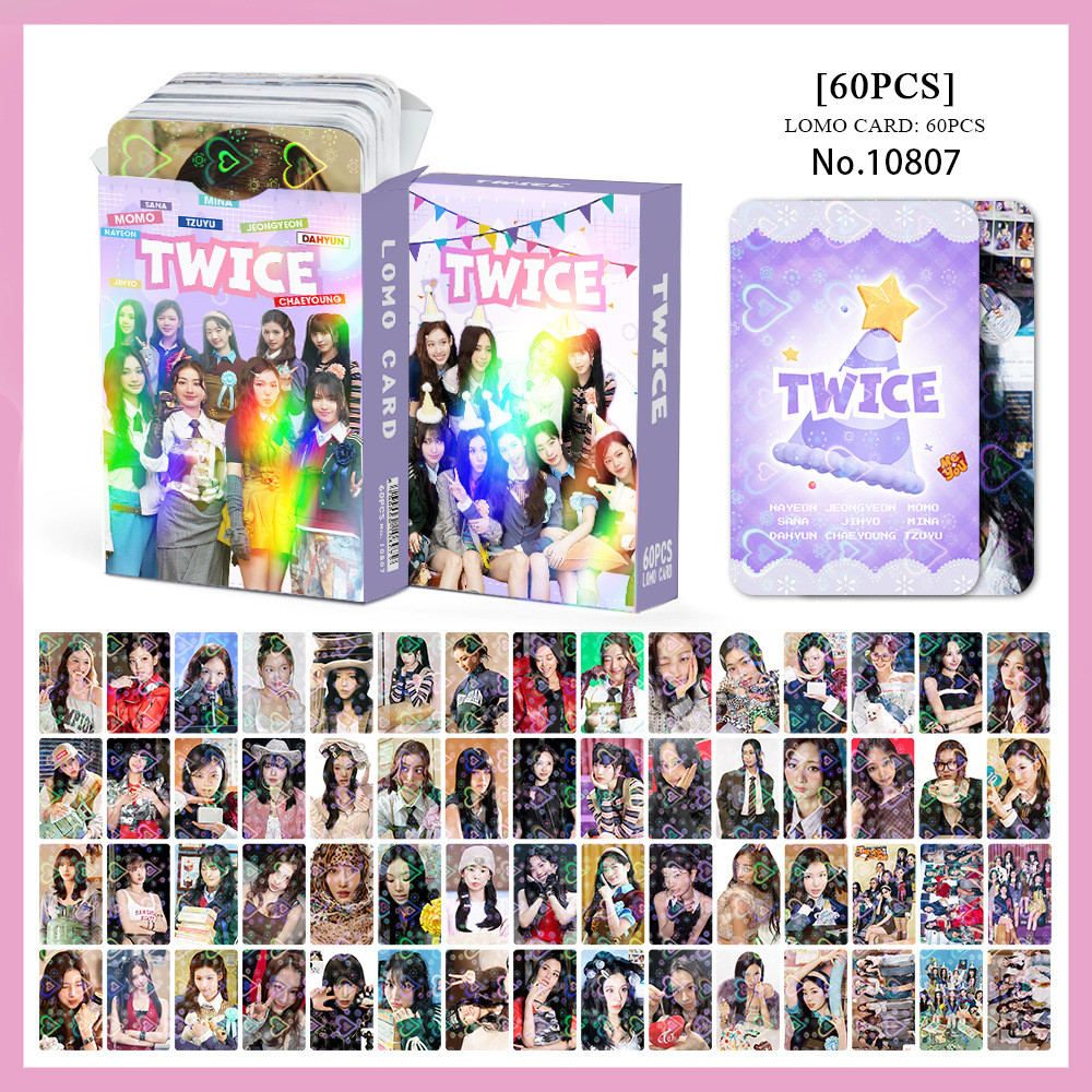 50-55 Chiếc HAI Lần Này Dành Cho Photocards TWICE5 Laser Lomo Cards Home 9round MISAMO Nayeon Jeongyeon Momo Sana Jihyo Mina Dahyun Chaeyoung Tzuyu Bưu Thiếp Ba Chiều YM