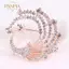 PNPIA- Pha Lê Đậu Hà Lan Động Vật Xò Tiệc Trang Trí Nữ Khăn Thổ Cẩm Pin Trang Sức
