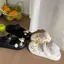 Mặc ngoài mùa hè Mary Jane Giày ba lê thoáng khí chống trượt dành cho nữ Dép xỏ ngón chân dễ thương eva Deod đế dày