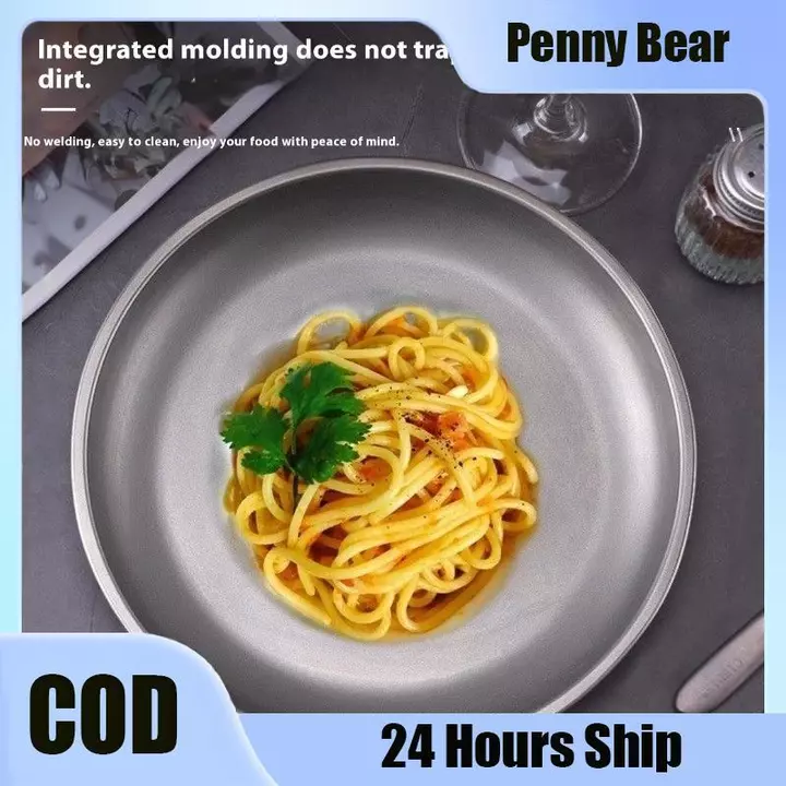 [Gấu Penny] 1 Đĩa cắm trại bằng titan Bộ đồ ăn du lịch Đồ dùng cắm trại ổn định Bộ đồ ăn Bacountry cho thiết bị dã ngoại Bapaing Mới