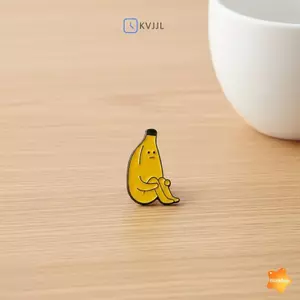 Chuối Lười Men Pin Trâm Hoạt Hình Trái Cây Dễ Thương Huy Hiệu Ve Áo Cho Jaet Trường Đồng Phục Trang Trí Mới