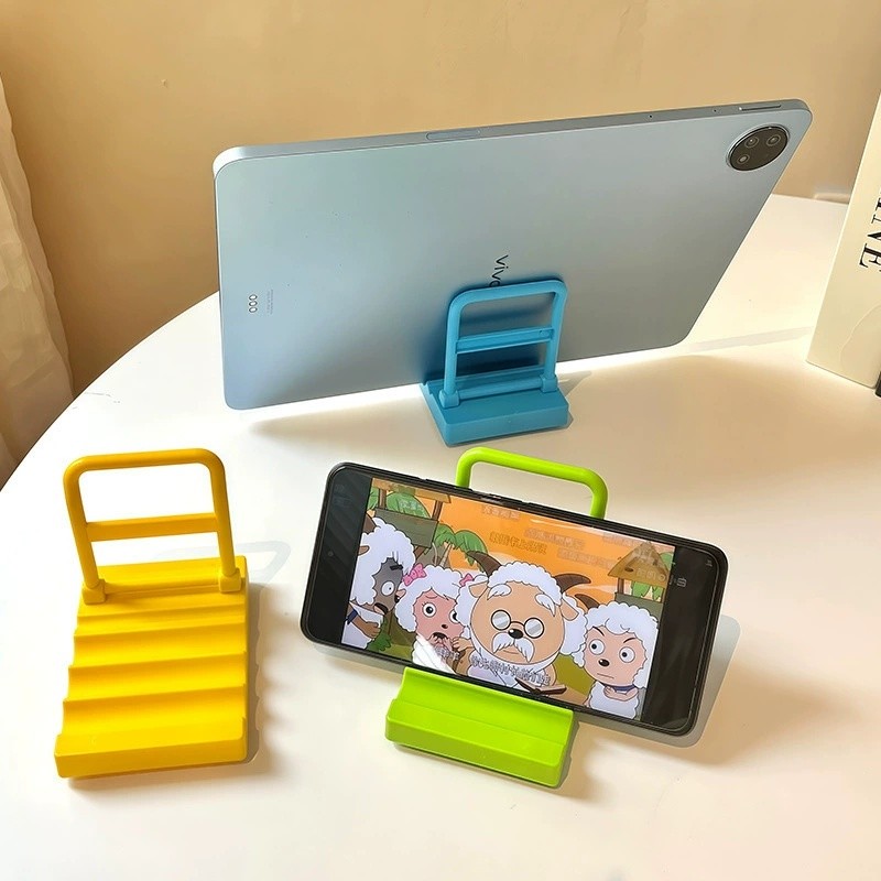 Mới Mini Handcart Hình Đế Điện Thoại Để Bàn Xe Đẩy Lười Giá Đỡ Điện Thoại Phòng Ngủ Ký Túc Xá Trang Trí Trang Trí