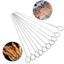 Que Xiên Nướng Inox 304 Chống Gỉ 20cm/30cm - Bộ 5/10 Cái, Dùng Cho BBQ, Bếp Than, Lò Nướng