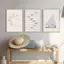 Thuyền buồm Bể Bơi Hoa Đại Dương Tối Giản Nghệ Thuật Treo Tường Canvas Tranh Áp Phích Và In Hình Tường Pict